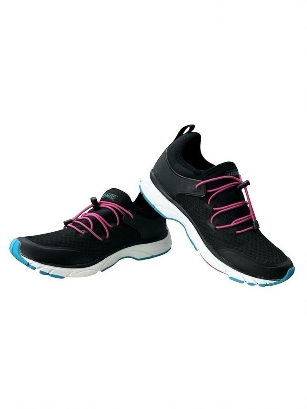 Vionic Drift London Black Pink Bungee Sneakers 6.5⁠